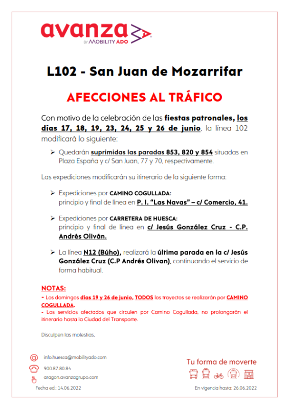 Cartel informativo